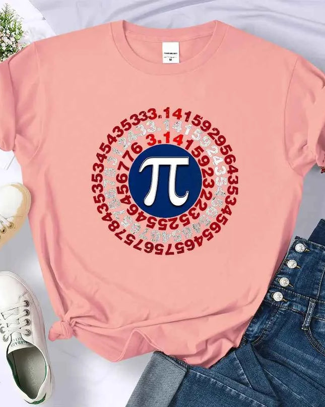 Funny Pi Spiral Geometry Shirt for Women - Unique Mathematics Apparel - Next Level