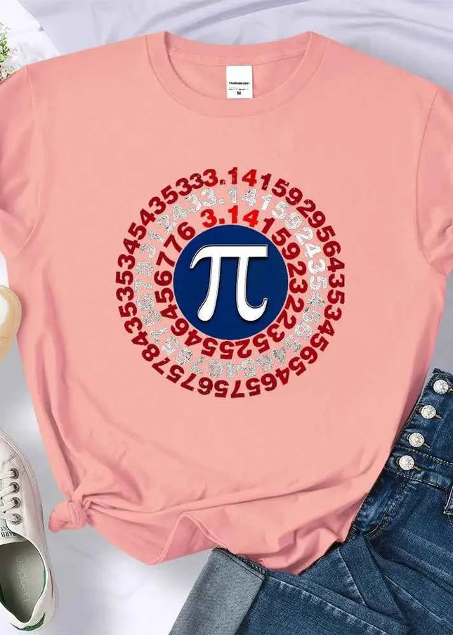 Funny Pi Spiral Geometry Shirt for Women - Unique Mathematics Apparel - Next Level