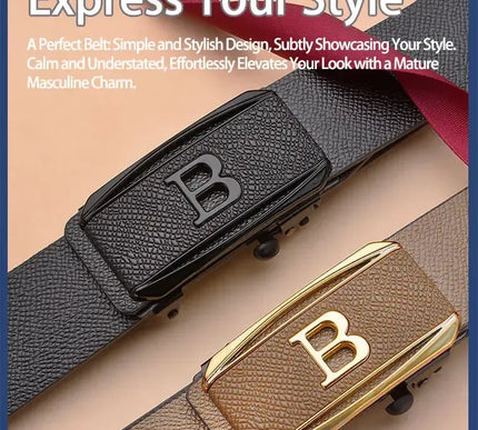 The New Buckle Toothless Automatic Belt for Effortless Style - Next Level