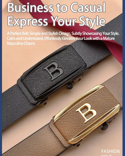 The New Buckle Toothless Automatic Belt for Effortless Style - Next Level