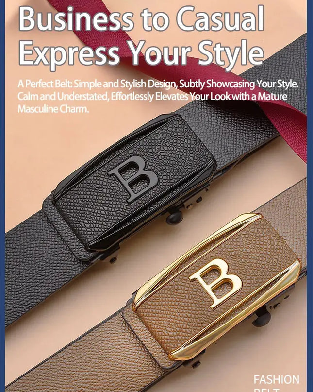 The New Buckle Toothless Automatic Belt for Effortless Style - Next Level