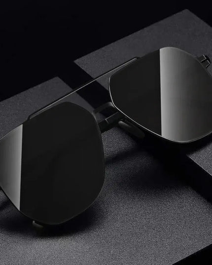 Polarized Sunglasses Men Fashion Square Big Frame for Stylish Eye Protection - Next Level