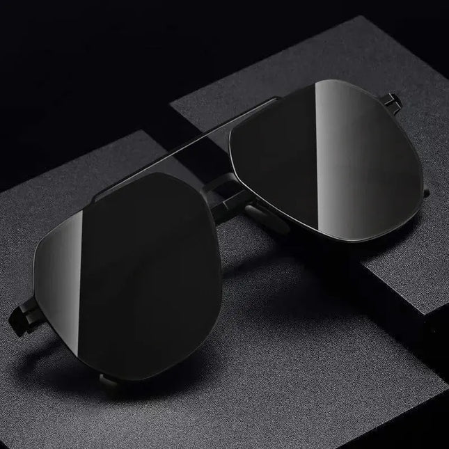 Polarized Sunglasses Men Fashion Square Big Frame for Stylish Eye Protection - Next Level