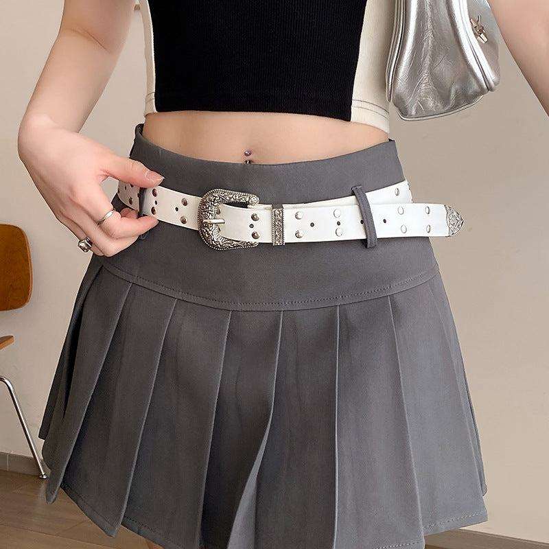 Damengürtel Retro Silberschnalle – Vielseitiger Ledergürtel Damen Next Level