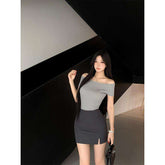 Eleganter Bleistiftrock mit hoher Taille und Schlitz - Figurbetonend & Dehnbar Next Level
