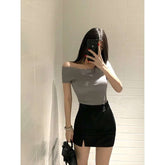 Eleganter Bleistiftrock mit hoher Taille und Schlitz - Figurbetonend & Dehnbar Next Level