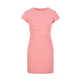 Figurbetonendes Basic-Kleid mit Kurzarm & hoher Taille - Midi-Länge in 7 Farben Next Level