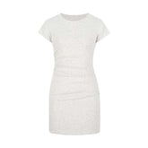 Figurbetonendes Basic-Kleid mit Kurzarm & hoher Taille - Midi-Länge in 7 Farben Next Level