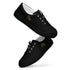 Roberto de Valenmont Canvas Schuhe für Herren, schwarze Schnürschuhe, frontansicht