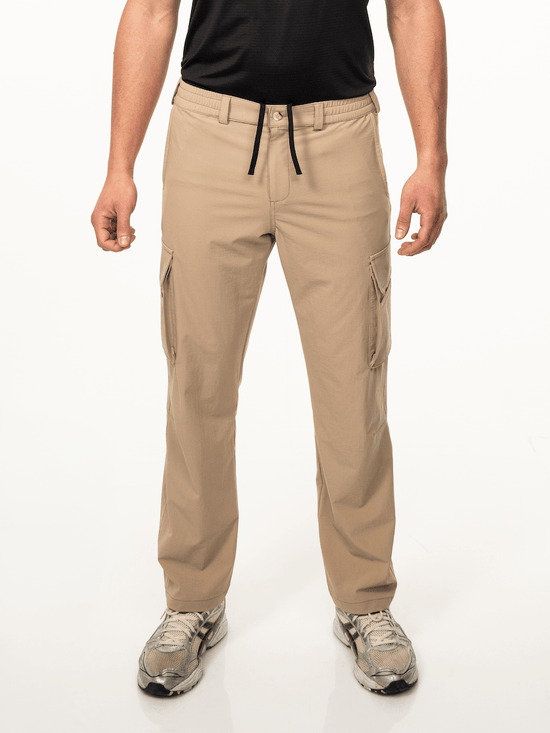 Beige Next Level SL-150 Cargo Hose für Herren mit Utility-Style und elastischem Bund