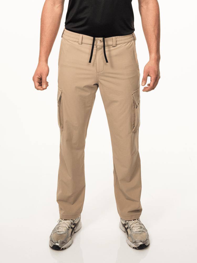 Beige Next Level SL-150 Cargo Hose für Herren mit Utility-Style und elastischem Bund
