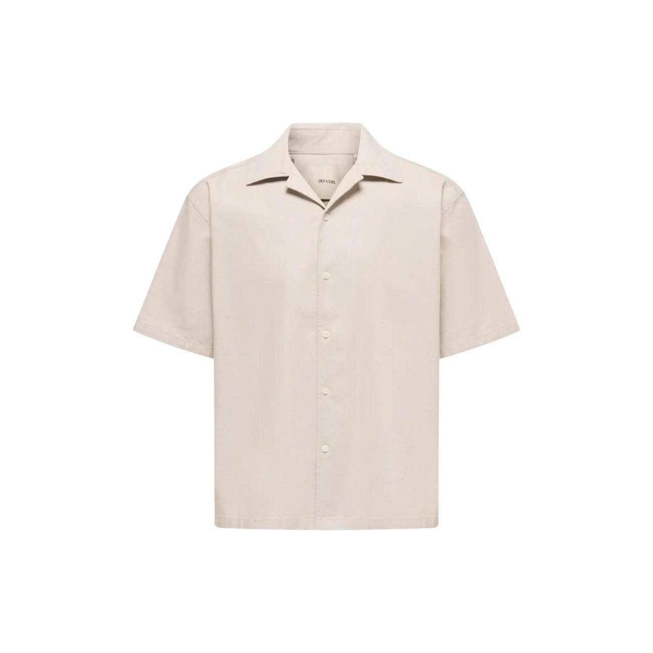 Only & Sons Hemd Herren – Casual Shirt in Beige Next Level