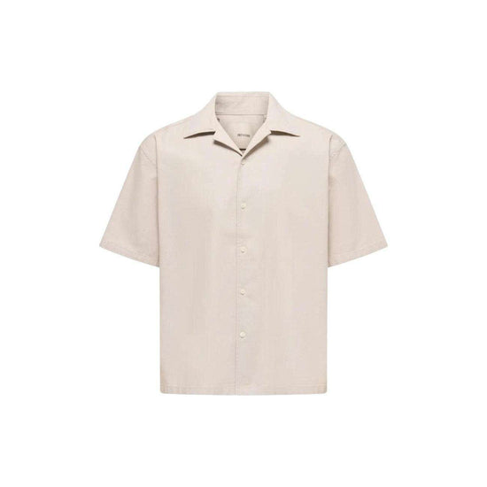 Only & Sons Hemd Herren – Casual Shirt in Beige Next Level