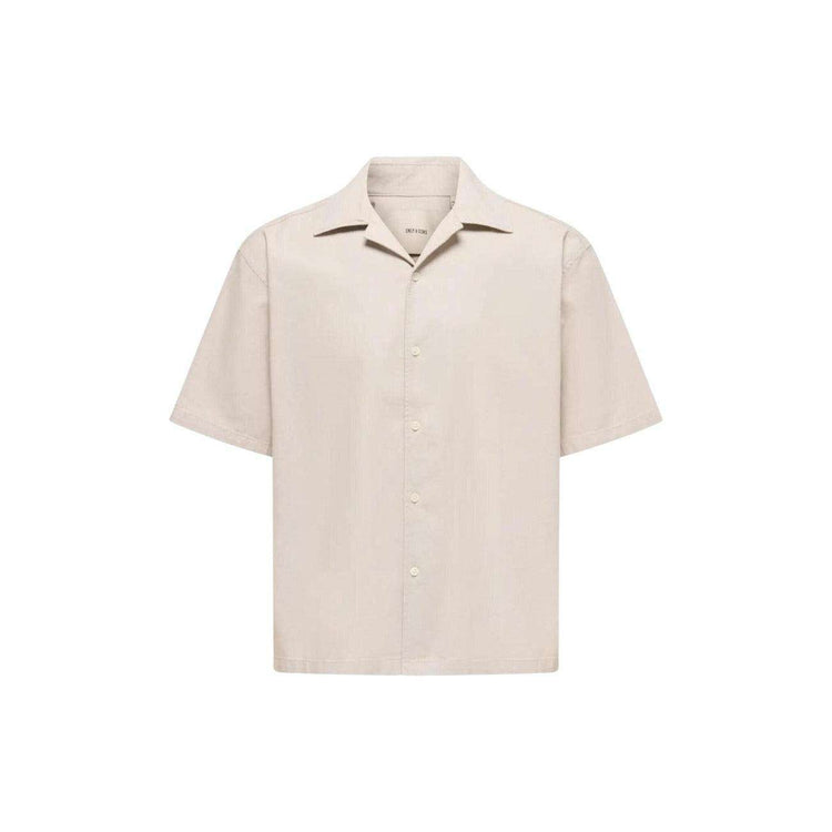 Only & Sons Hemd Herren – Casual Shirt in Beige Next Level