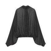 Polka-Dot Zweiteiler -Set mit Schleife - Street Chic Zweiteiler für Damen Next Level