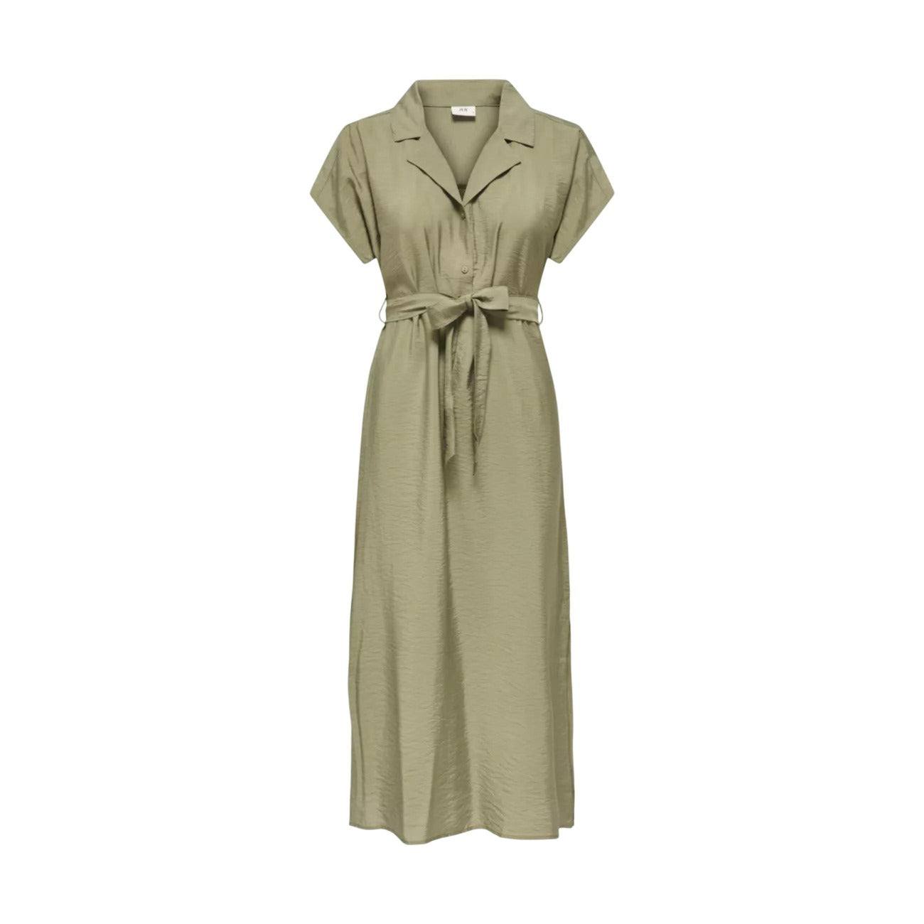 Jacqueline De Yong Damen Kleid in floraler Optik mit Ärmeln und schmaler Silhouette, ideal für Freizeit und besondere Anlässe.