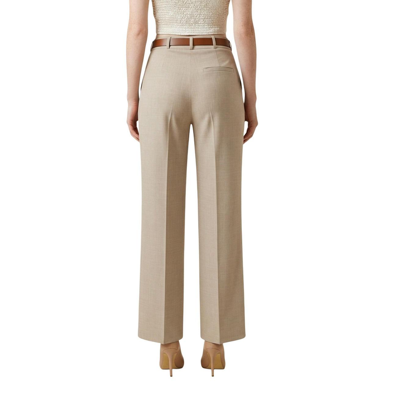 Dunkelblaue Damenhose von Artigli, elegante Kleidung Hosen, detailreiche Passform und hochwertiges Material sichtbar.