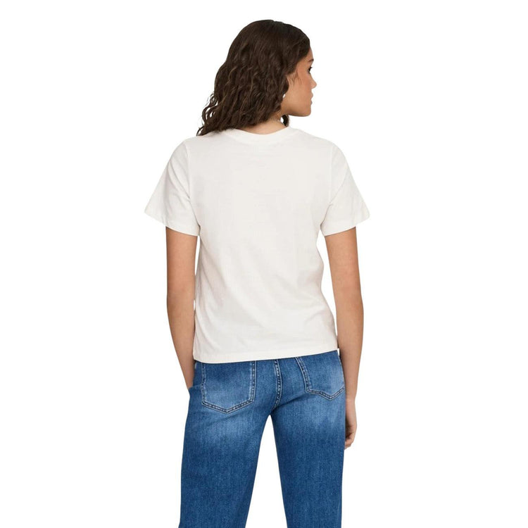 Jacqueline De Yong T-Shirt Damen in modernem skandinavischem Design aus weicher Baumwolle