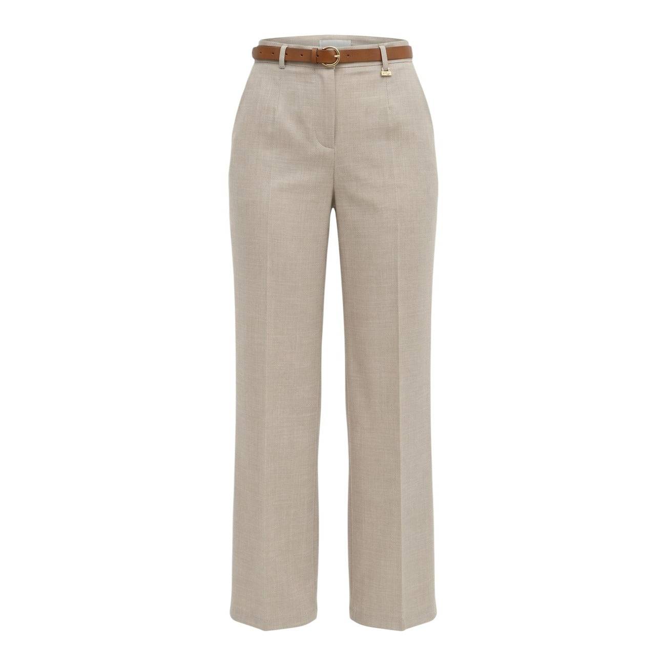 Damenhose von Artigli, elegante Kleidungshose in dunkler Farbe, mit glatter Passform und stylischem Design.