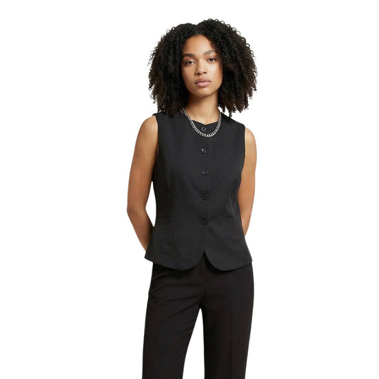 Only Damen Weste in elegant Schnitt, ideal für lässige und schicke Outfits, präsentiert auf einem neutralen Hintergrund.