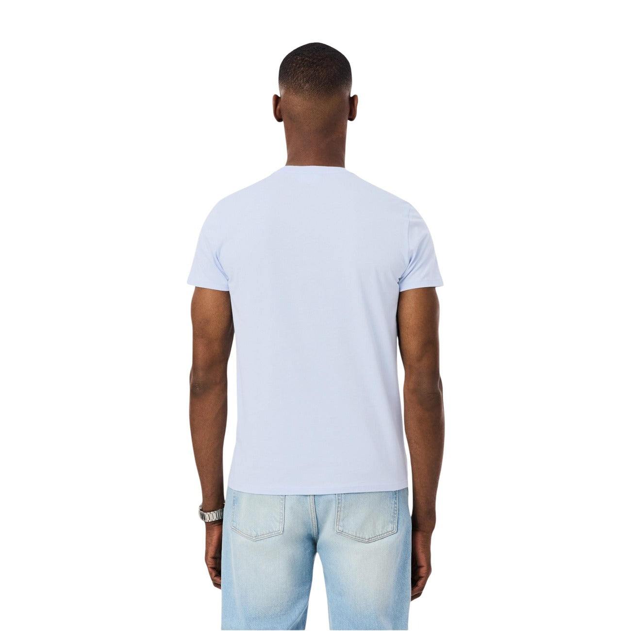Herren Lacoste T-Shirt in klassischem Design mit grünem Krokodil-Logo auf der Brust, aus weichem Baumwollmaterial.