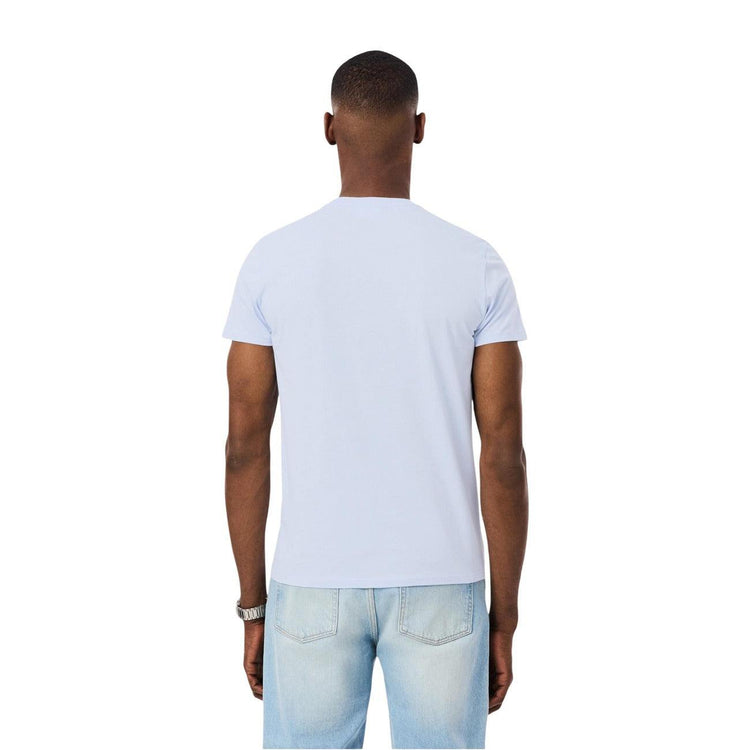 Herren Lacoste T-Shirt in klassischem Design mit grünem Krokodil-Logo auf der Brust, aus weichem Baumwollmaterial.