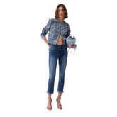 Liu Jo Damenjeans in Slim Fit mit blauem Baumwoll-Stretch-Material und klassischem Design