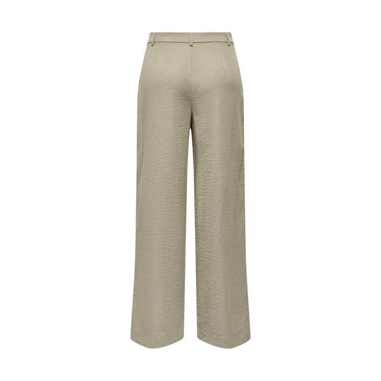 Damenhose von Jacqueline De Yong, bequeme Kleidung Hosen, in lockerer Passform, aus weichem Stoff, schwarz, auf einem Kleiderbügel hängend