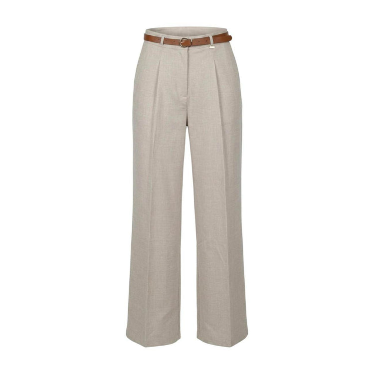 Dunkelblaue Damenhose von Artigli, aus weichem Stoff, mit schmalem Schnitt und hoher Taille, modisch und bequem.