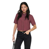 Only Damen Hemd in elegant Design, mit Knopfleiste und langen Ärmeln, ideal für lässige oder formelle Anlässe.
