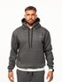 Zip-Hoodie Grey Melange von Next Level mit Kapuze, Reißverschluss und Seitentaschen im lässigen Stil